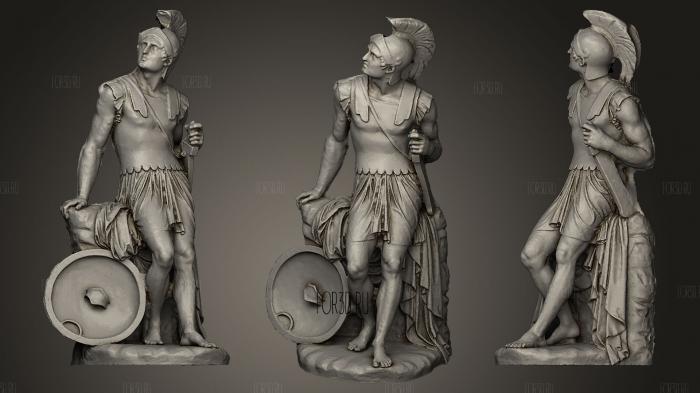 Roman warrior stl model for CNC